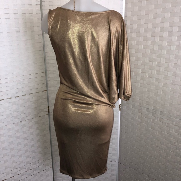 NWT BCBGMaxAzria asymmetrical minidress Sz Sm - Picture 2 of 4